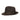 Borsalino Damiano in Dark Brown Marengo Felt Fedora Made in Italy in Dark Brown #color_ Dark Brown