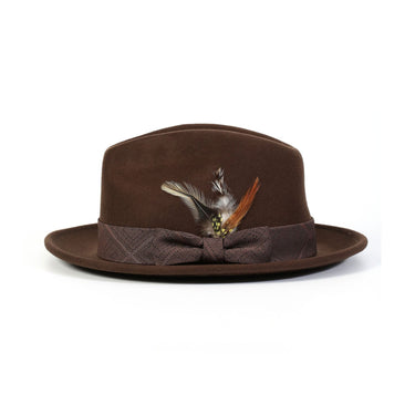 Montique Nighthawk Pinch Front Wool Fedora in #color_