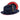 Montique Kingpin Red Bottom Wool Fedora in Navy Red #color_ Navy Red