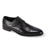 Giorgio Venturi Monk Elite Single Monk Strap Dress Shoe in Black #color_ Black