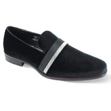 After Midnight 6991 Velvet Smoker Slip-on Dress Shoe in Black #color_ Black