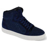 After Midnight Flash in Navy Jeweled High Top Sneakers in Navy #color_ Navy