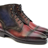 Paul Parkman Men's Multicolor Hand-Painted Cap Toe Boots in #color_