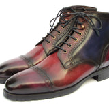 Paul Parkman Men's Multicolor Hand-Painted Cap Toe Boots in #color_