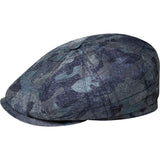 Bailey Almas Camo Flat Cap in Navy #color_ Navy