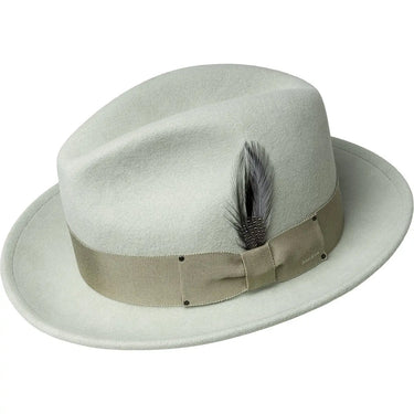 Bailey Blixen Wool LiteFelt® Fedora in Nickel #color_ Nickel