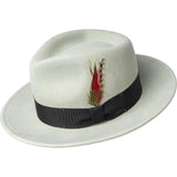 Bailey Classic Large Brim Wool Felt Fedora in Nickel #color_ Nickel