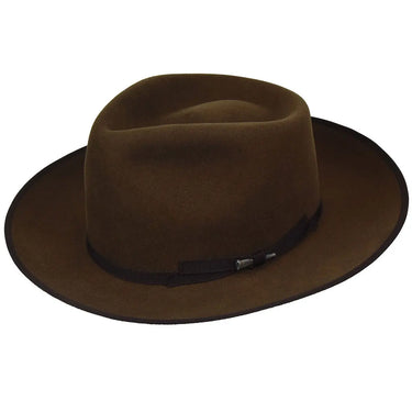 Bailey Colver Elite Finish Wool Wide Brim Fedora in Chestnut #color_ Chestnut