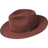 Bailey Colver Elite Finish Wool Wide Brim Fedora in Ochre #color_ Ochre