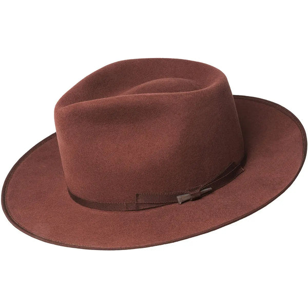 Doubled belt wide brim fedora/ beige fedora/ 4 online inches wide/tear drop fedora