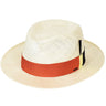 Bailey Costigan Litestraw® Fedora in Natural / Grenadine #color_ Natural / Grenadine