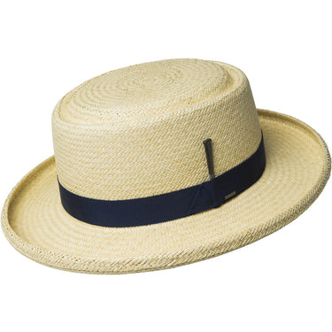 Bailey Creed Large Brim Genuine Panama Pork Pie in Natural #color_ Natural