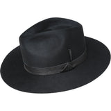 Bailey Godwin Elite Finish Wool Wide Brim Fedora in Black #color_ Black