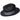 Bailey Hesmond Pinch Front Straw Fedora in Black / Blue #color_ Black / Blue