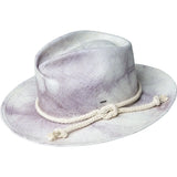 Bailey Hinx Wide Brim Genuine Panama Fedora in Cloud #color_ Cloud