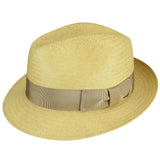 Bailey Lando Straw Fedora in Biscotti #color_ Biscotti