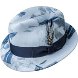 Bailey Tino Center Dent Wool Felt Fedora in Sea Breeze #color_ Sea Breeze