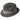 Bailey Tino Center Dent Wool Felt Fedora in Basalt #color_ Basalt