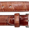 Belvedere Alligator Belt in Cognac in Cognac 44 #color_ Cognac 44