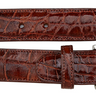 Belvedere Alligator Belt in Peanut in Peanut 44 #color_ Peanut 44