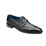 Belvedere Bolero in Black Genuine Ostrich Leg and Quill Oxfords in #color_