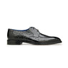 Belvedere Bolero in Black Genuine Ostrich Leg and Quill Oxfords in Black #color_ Black