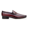 Belvedere Bruno in Dark Burgundy Genuine Ostrich Leg and Italian Calf Loafers in Dk. Burgundy #color_ Dk. Burgundy