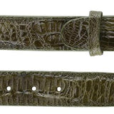 Belvedere Caiman Belt in Olive in Olive 44 #color_ Olive 44