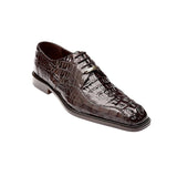 Belvedere Chapo in Brown Caiman Alligator Oxfords in #color_