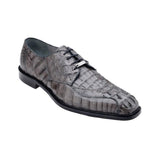 Belvedere Chapo in Gray Caiman Alligator Oxfords in #color_