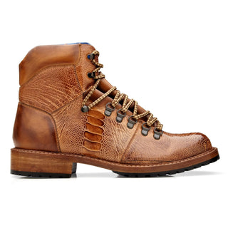 Belvedere Como in Antique Brandy Genuine Ostrich & Italian Leather Boot in #color_