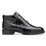 Belvedere Gallardo in Black Genuine Caiman Crocodile Boots in Black #color_ Black