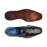 Belvedere Genova in Black Genuine American Alligator Loafers in #color_