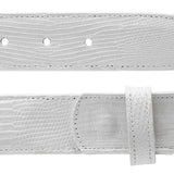 Belvedere Genuine Lizard Belt in White in White 44 #color_ White 44