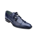 Belvedere Karmelo in Navy Genuine Lizard Oxfords in #color_