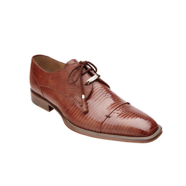 Belvedere Karmelo in Tan Genuine Lizard Oxfords in #color_