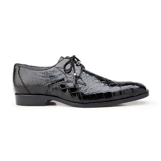 Belvedere Lago in Black Genuine Alligator Oxfords in Black #color_ Black