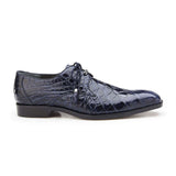 Belvedere Lago in Navy Genuine Alligator Oxfords in Navy #color_ Navy