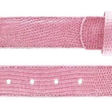 Belvedere Lizard Belt in Rose Pink in Rose Pink 44 #color_ Rose Pink 44