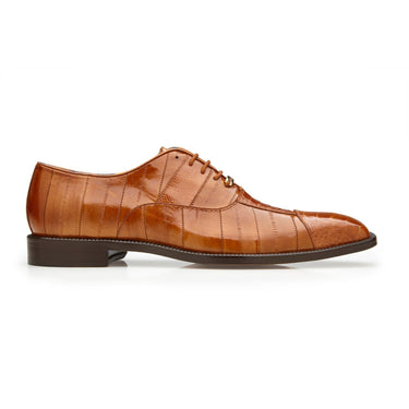 Belvedere Mare in Camel Genuine Ostrich & Eel Oxfords in #color_