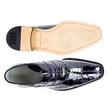 Belvedere Mare in Navy Genuine Ostrich & Eel Oxfords in #color_