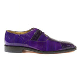 Belvedere Mare in Purple Genuine Ostrich & Eel Oxfords in #color_