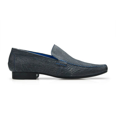 Belvedere Matteo in Blue Steel Genuine Shark Loafers in Blue Steel #color_ Blue Steel