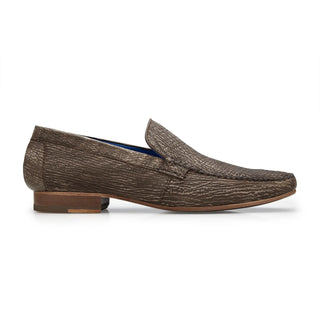 Belvedere Matteo in Brown Genuine Shark Loafers in Brown #color_ Brown