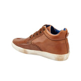 Belvedere Omar in Antique Walnut Genuine Ostrich Leg & Italian Calf Sneakers in #color_