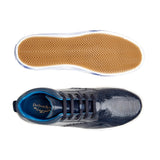 Belvedere Omar in Navy Genuine Ostrich Leg & Italian Calf Sneakers in #color_