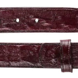 Belvedere Ostrich Quill Belt in Dark Burgundy in Dark Burgundy 44 #color_ Dark Burgundy 44