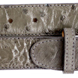 Belvedere Ostrich Quill Belt in Gray in Grey 44 #color_ Grey 44