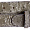 Belvedere Ostrich Quill Belt in Gray in Grey 44 #color_ Grey 44