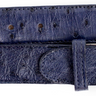 Belvedere Ostrich Quill Belt in Navy in Navy 44 #color_ Navy 44